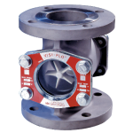 OPW 3/4'' Visi-Flo Sight Flow Indicator, Carbon Steel, Fluorocarbon, FNPT