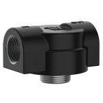Cim-Tek 50004 Filter Mounting Adaptor, 1" NPT Inlet/Outlet, Cast Iron