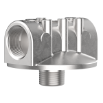 Cim-Tek 50163 810 Series Filter Adaptor, 1 1/2" NPT Inlet/Outlet,  Aluminum