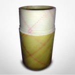 Smith Fiberglass Red Thread 4" Bell by Male Threaded Adaptor (012040-191-4)