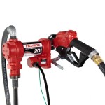 Fill-Rite 12V DC 20 GPM Fuel Transfer Pump with 1" Red Diesel Nozzle