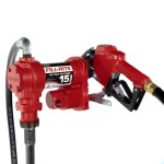 Fill-Rite 115V AC 15 GPM Fuel Transfer Pump with 3/4" Red Gasoline Nozzle